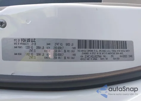 2018 Chrysler Pacifica L from USA, damaged, VIN 2C4RC1AG5JR227840